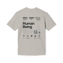 Load image into Gallery viewer, Unisex Graphic T-shirt 100% Human Being Ingredient Label, Inspirational Tees, Funny Gift for Friends, Quirky Casual Wear, Eco-Friendly Tee, Birthday Present