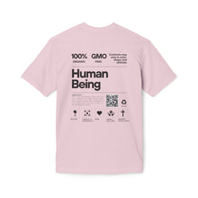 Load image into Gallery viewer, Unisex Graphic T-shirt 100% Human Being Ingredient Label, Inspirational Tees, Funny Gift for Friends, Quirky Casual Wear, Eco-Friendly Tee, Birthday Present