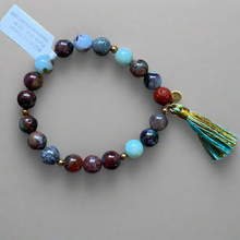 Load image into Gallery viewer, Pyrite & Jade Essential Oil Bracelet