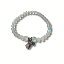 Load image into Gallery viewer, "Northern Lights" Shimmering Glass Beads Stretch Bracelet