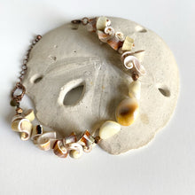 Load image into Gallery viewer, Swirl Spiral Shells Bracelet with Adjustable Brass Clasp