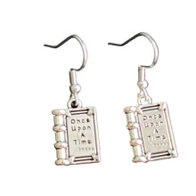 Load image into Gallery viewer, Teacher or Office Worker Dangle Earrings in Silver