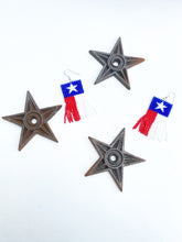 Load image into Gallery viewer, Texas Flag Beaded Earrings