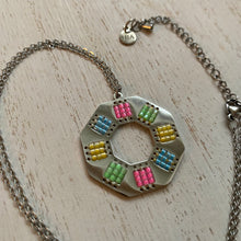 Load image into Gallery viewer, Neon Beaded Pendant Necklace