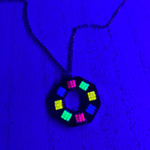 Load image into Gallery viewer, Neon Beaded Pendant Necklace