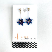 Load image into Gallery viewer, Hope in Solitude Collection || Solitary Flower Earrings || Silver Ball Posts