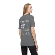 Load image into Gallery viewer, Unisex Graphic T-shirt 100% Human Being Ingredient Label, Inspirational Tees, Funny Gift for Friends, Quirky Casual Wear, Eco-Friendly Tee, Birthday Present
