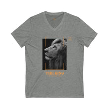 Load image into Gallery viewer, The King is Coming, Daniel 7:14 Bible Verse 100% cotton V-Neck Tee
