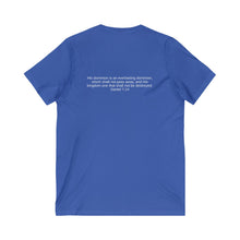 Load image into Gallery viewer, The King is Coming, Daniel 7:14 Bible Verse 100% cotton V-Neck Tee
