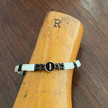 Load image into Gallery viewer, Tila Bead Stretch Bracelet Featuring Solitary Alphabet Letter for Women/Youth, Stackable Bracelets, Initial Bracelet, Colorful Tile Bracelet
