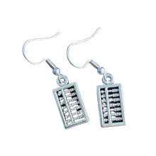 Load image into Gallery viewer, Teacher or Office Worker Dangle Earrings in Silver
