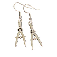 Load image into Gallery viewer, Teacher or Office Worker Dangle Earrings in Silver
